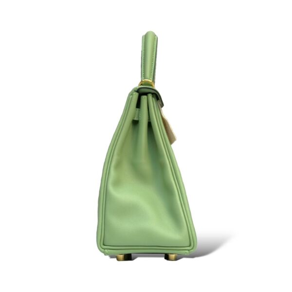 Hermes Kelly 25 Vert Criquet Swift GHW - Image 3