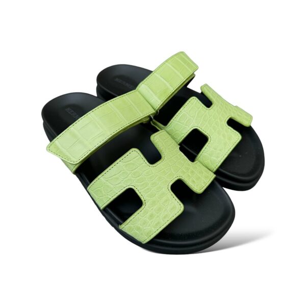 Hermes Chypre 37 EU Jaune Bourgeon Croco - Image 3