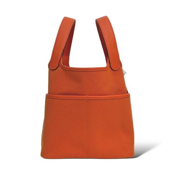 Hermes Picotin 18 Orange Cargo PHW - Image 3