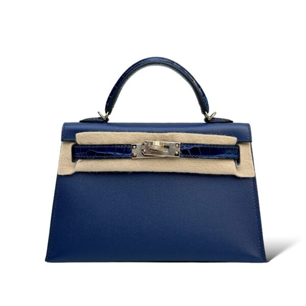 Hermes Kelly Mini Bleu Saphir Touch PBHW