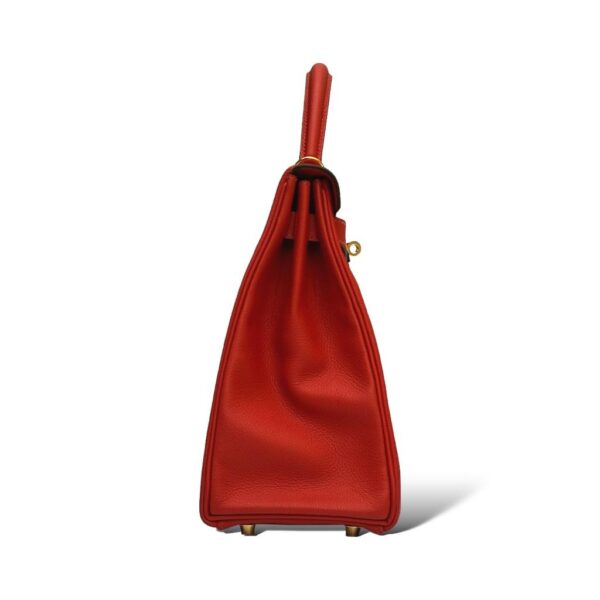 Hermes Kelly 32 Capucine Evercolor GHW - Image 5