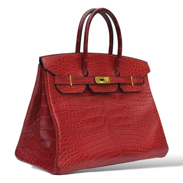 Hermes Birkin 35 Bordeaux Croco GHW - Image 2