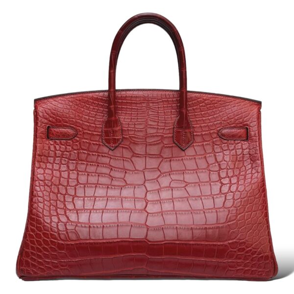 Hermes Birkin 35 Bordeaux Croco GHW - Image 4