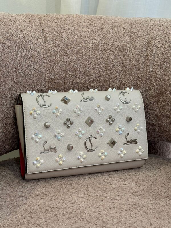 Christian Louboutin Paloma Clutch in Textured Leather - Image 5