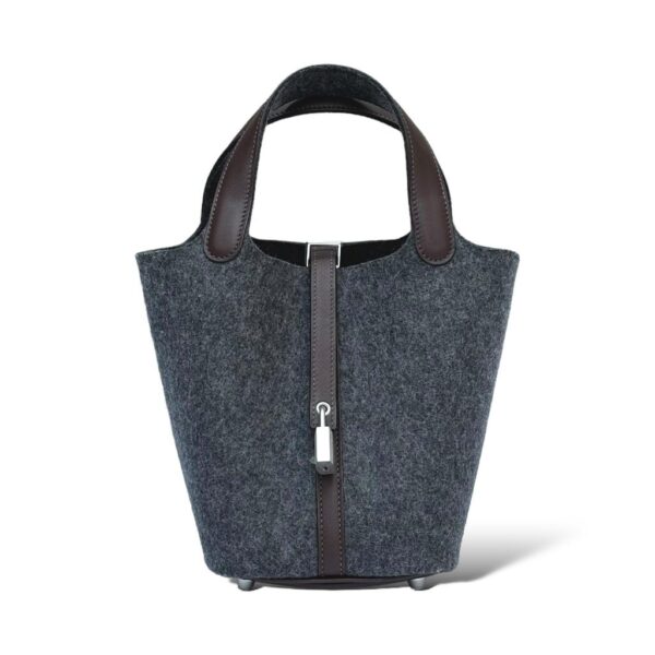 Hermes Picotin 18 Graphite,Ebene Felt PHW