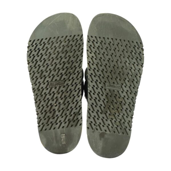 Hermes Extra 38.5 EU Black Sandals - Image 4
