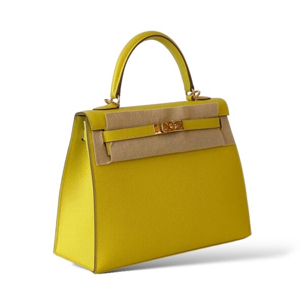 Hermes Kelly 25 Lime GHW - Image 2
