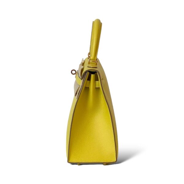 Hermes Kelly 25 Lime GHW - Image 4