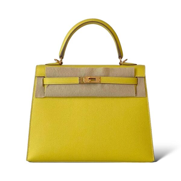 Hermes Kelly 25 Lime GHW