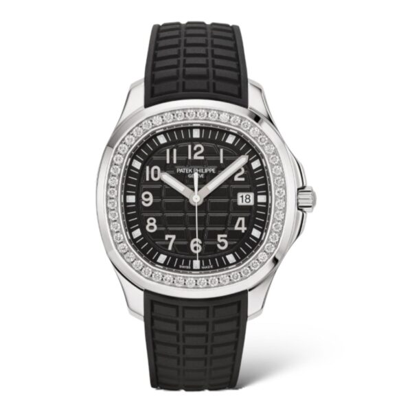 Patek Philippe Aquanaut Luce 38.8mm 5267/200A Quartz Black Dial Diamond-Set Bezel Stainless Steel Black Composite Strap
