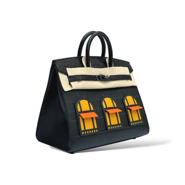 Hermes Birkin 20 Faubourg So Black Midnight BHW - Image 2