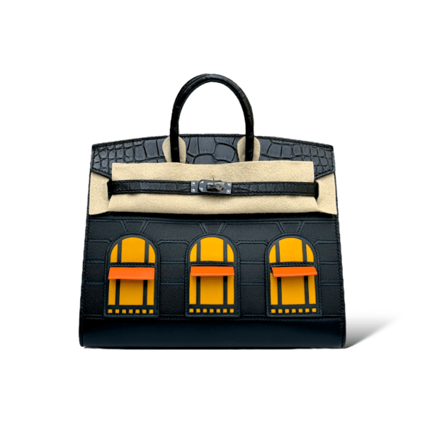 Hermes Birkin 20 Faubourg So Black Midnight BHW