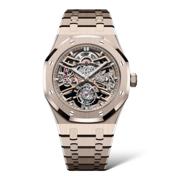 Audemars Piguet Royal Oak 41mm 26735SG.OO.1320SG.01 Tourbillon Openworked Dial Gold Alloy