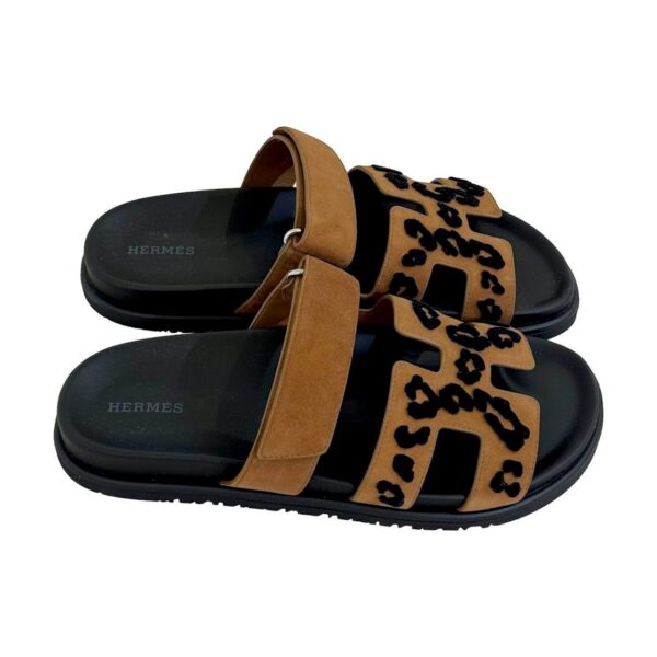 Hermès Chypre 40.5 EU Brun Fumé, Noir Suede - Image 3