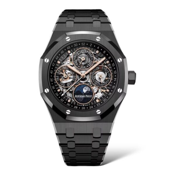 Audemars Piguet Royal Oak 41mm Perpetual Calendar 26585CE.OO.1225CE.01 Black Ceramic Openworked Dial