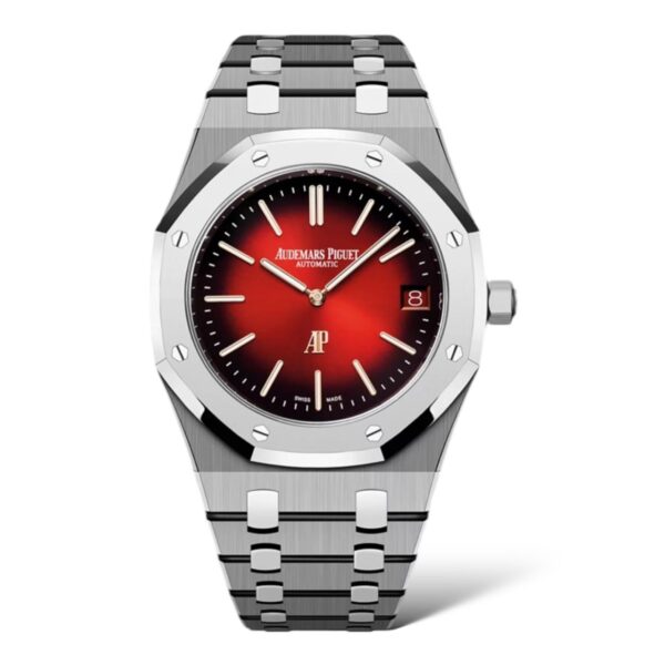 Audemars Piguet Royal Oak 39mm 16202XT.OO.1240XT.01 ''Jumbo'' Extra-Thin Smoked-Burgundy Dial Titanium Case BMG Bezel
