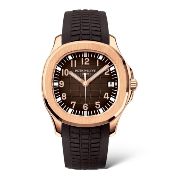 Patek Philippe Aquanaut 40.8mm 5167R Rose Gold Case Chocolate Brown Composite Strap