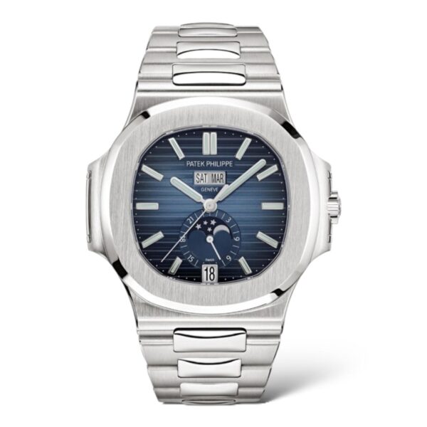 Patek Philippe Nautilus 40.5mm 5726/1A Stainless Steel Blue Dial Annual Calendar Moon Phases