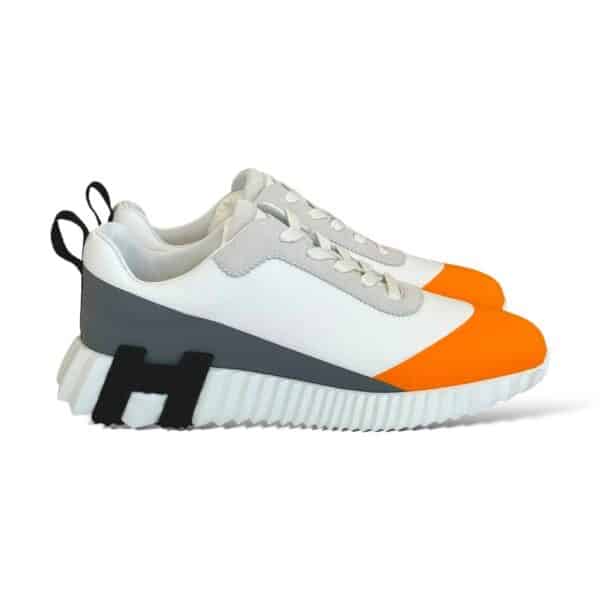 Hermes Bouncing 39 EU Multicolore Orange Sneakers - Image 2