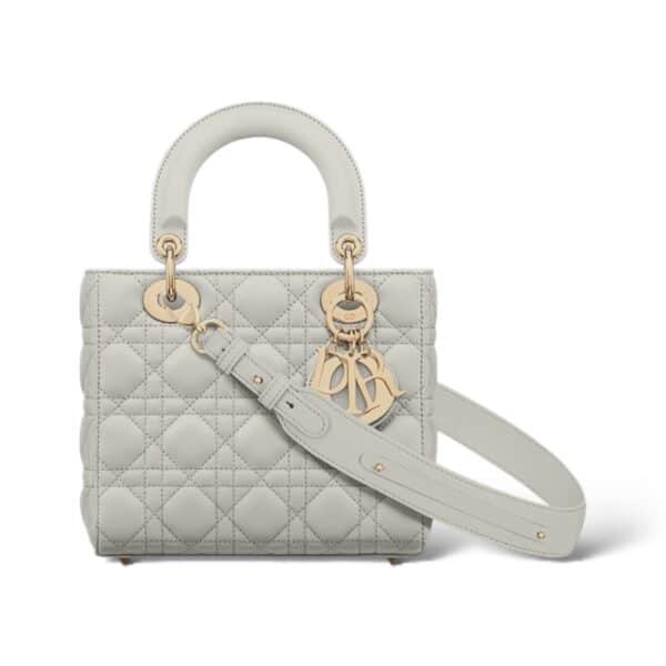 Dior My ABCDior Cloud Gray Cannage Lambskin Bag Small