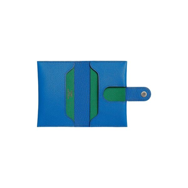 Hermes R.M.S bleu Zanzibar/vert vertigo Card Holder - Image 2