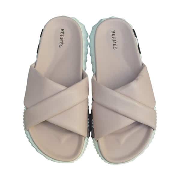 Hermes Infra 38 EU rose Porcelain Sandals