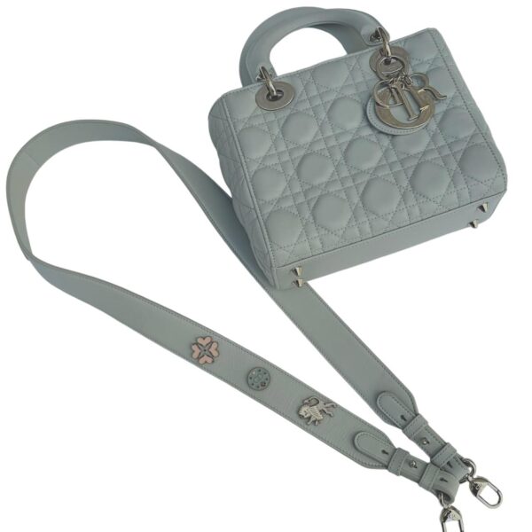 Dior My ABCDior Cloud Gray Cannage Lambskin Bag Small - Image 5