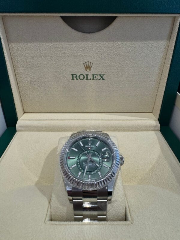 Rolex Sky-Dweller 42mm 336934 Oystersteel and White Gold With Mint Green Dial and Jubilee Bracelet - Image 2