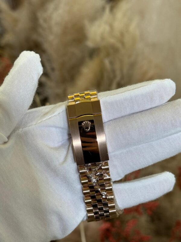 Rolex Sky Dweller 42mm 336935 Rose Gold Blue Green Dial Jubilee Bracelet - Image 3