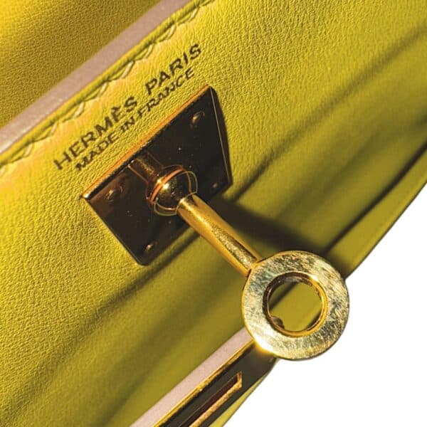 Hermes Kelly Danse Lime Swift GHW - Image 11