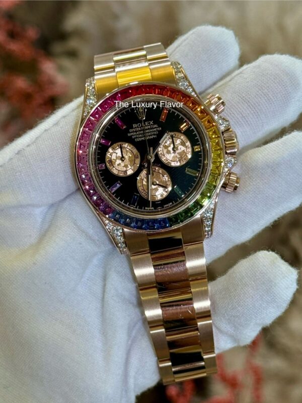 Rolex Daytona 40mm 116595RBOW Rainbow Diamond-Set Bezel Rainbow Diamond Markers - Image 2