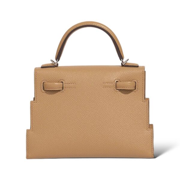 Hermes Kelly Doll Picto Chai, Mauve Sylvestre, Bleu Celeste Epsom PHW - Image 3