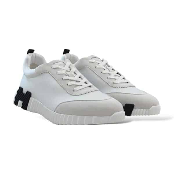 Hermes Bouncing 39 EU White/Black Sneakers