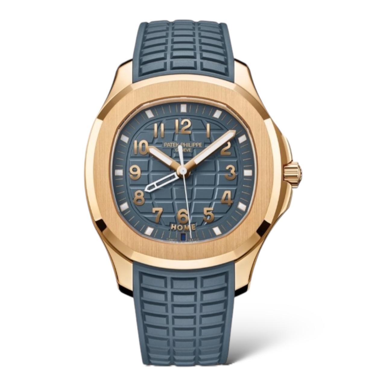 Patek Philippe Aquanaut 38.8mm 5269R-001 Rose Gold Opaline Blue-Grey Dial Composite Blue-Grey Material