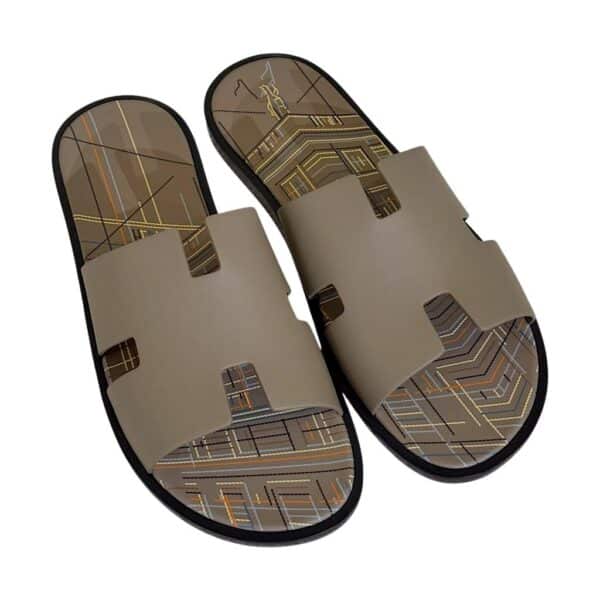Hermes Izmir 42 EU Etoupe Sandals - Image 2