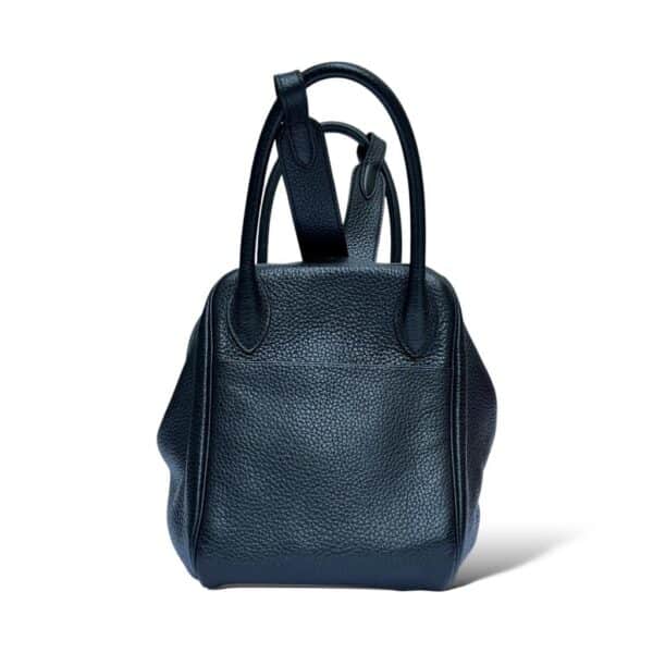 Hermes Lindy 30 Black Clemence PHW - Image 2