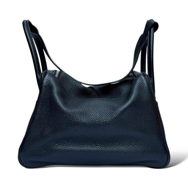Hermes Lindy 30 Black Clemence PHW - Image 3