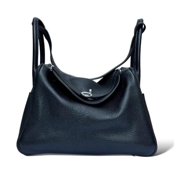 Hermes Lindy 30 Black Clemence PHW