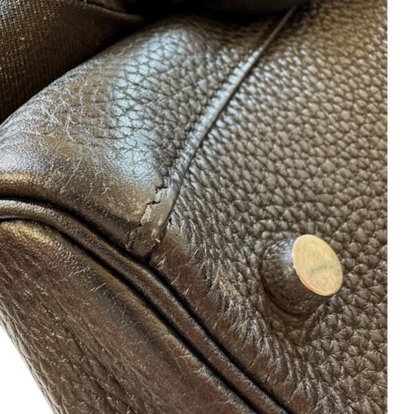 Hermes Lindy 30 Black Clemence PHW - Image 7