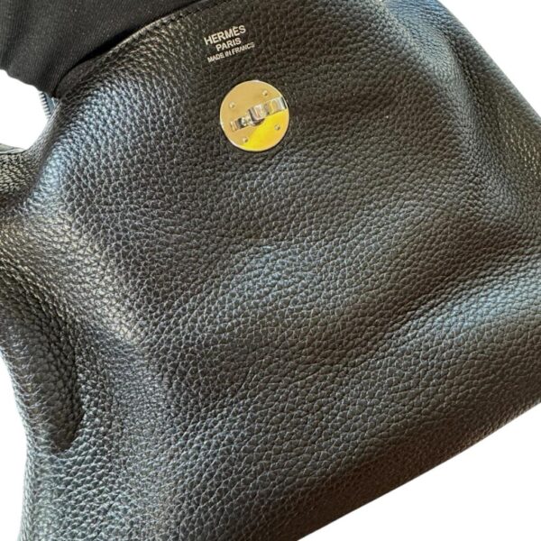 Hermes Lindy 30 Black Clemence PHW - Image 9