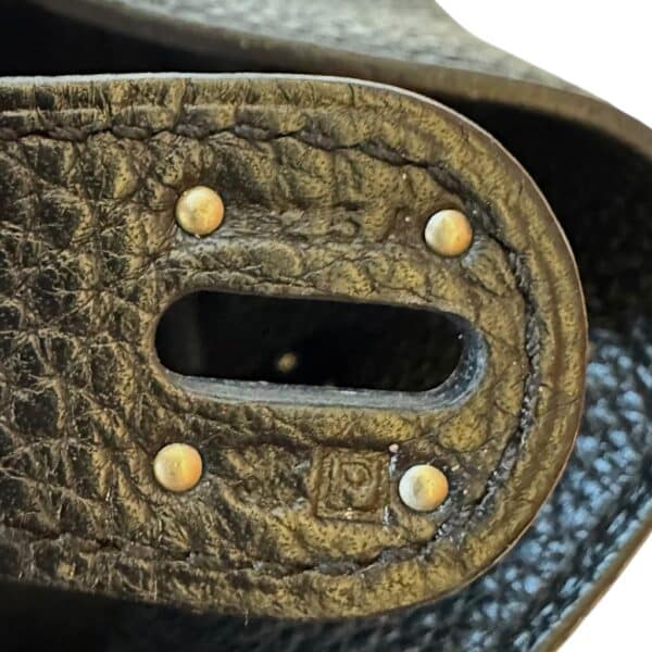 Hermes Lindy 30 Black Clemence PHW - Image 12