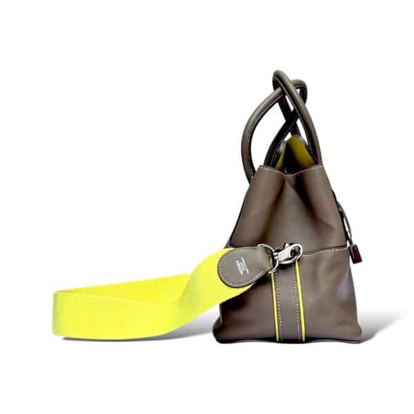 Hermes Tool Box 20 Etoupe/Lime Swift PHW - Image 4