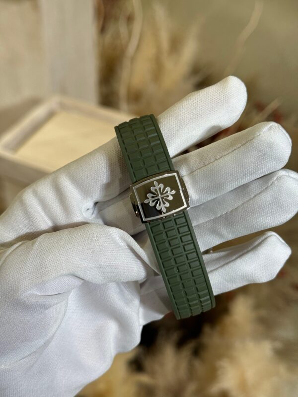 Patek Philippe Aquanaut Luce 38.8mm 5267/200A Khaki Green Dial Tropical Straps - Image 3