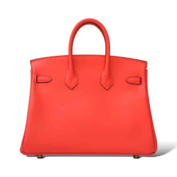 Hermes Birkin 25 Orange Field Swift PHW - Image 4