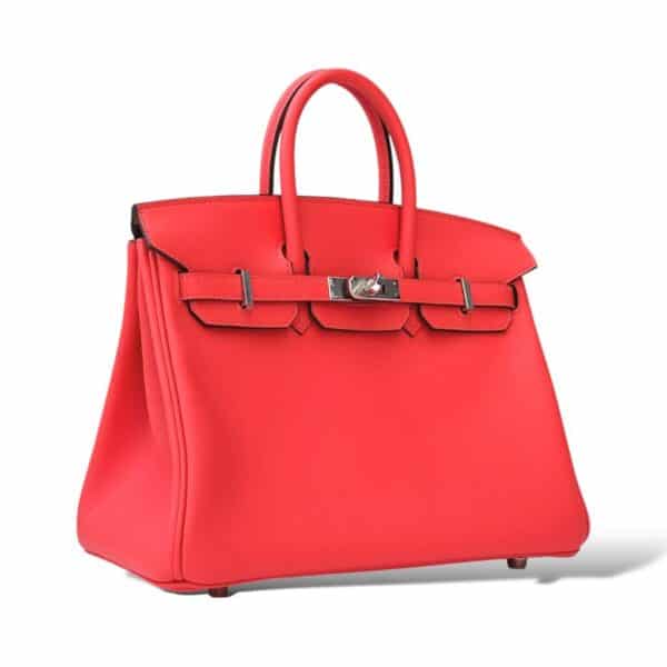 Hermes Birkin 25 Orange Field Swift PHW - Image 2