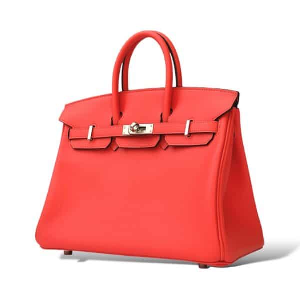 Hermes Birkin 25 Orange Field Swift PHW - Image 5