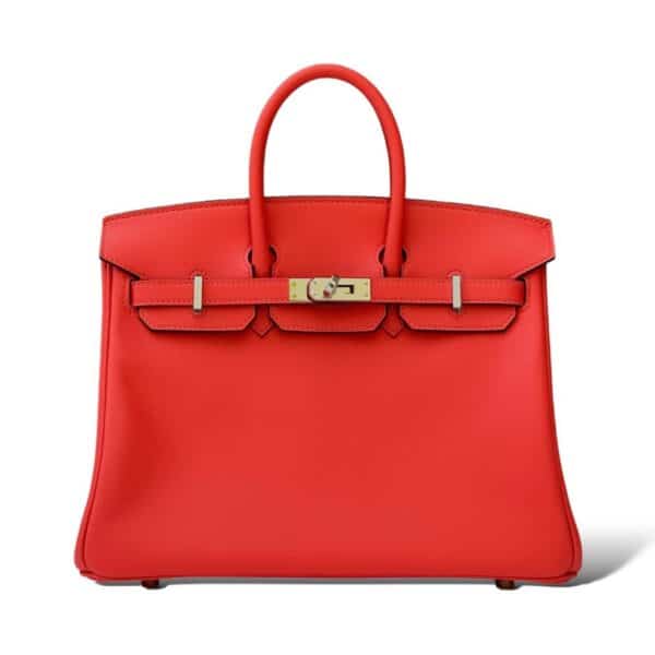 Hermes Birkin 25 Orange Field Swift PHW