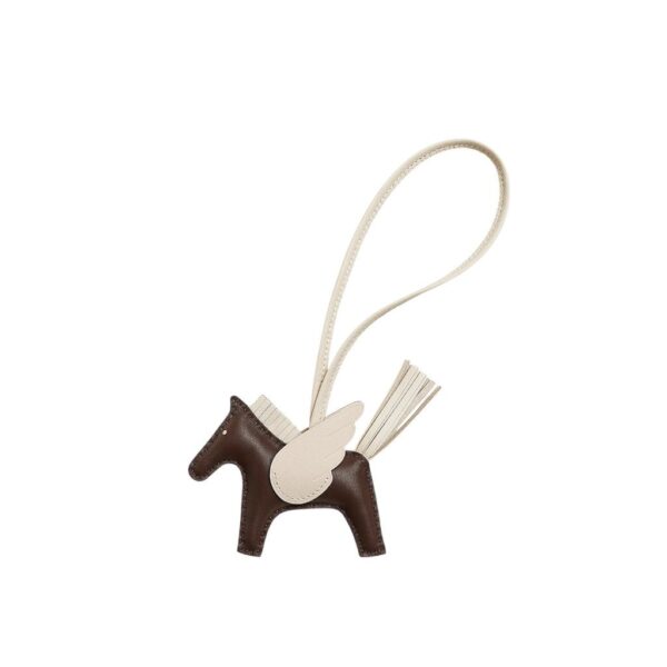Hermes Rodeo Charm PM Chocolat/Craie
