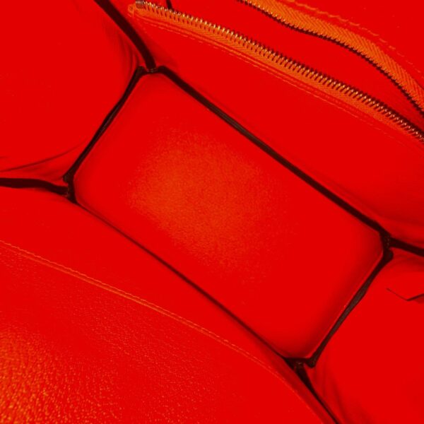 Hermes Birkin 25 Orange Minium Togo PHW - Image 7