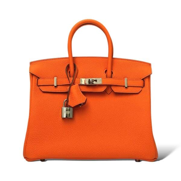 Hermes Birkin 25 Orange Minium Togo PHW